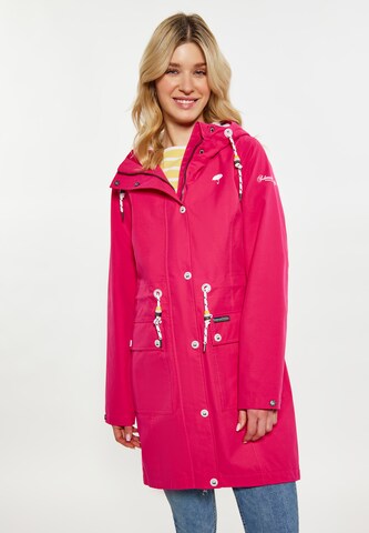 Manteau fonctionnel Schmuddelwedda en rose : devant