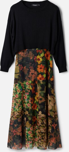 Desigual Robe en olive / mélange de couleurs, Vue avec produit