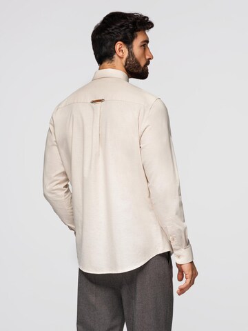 Regular fit Camicia di Ombre in beige