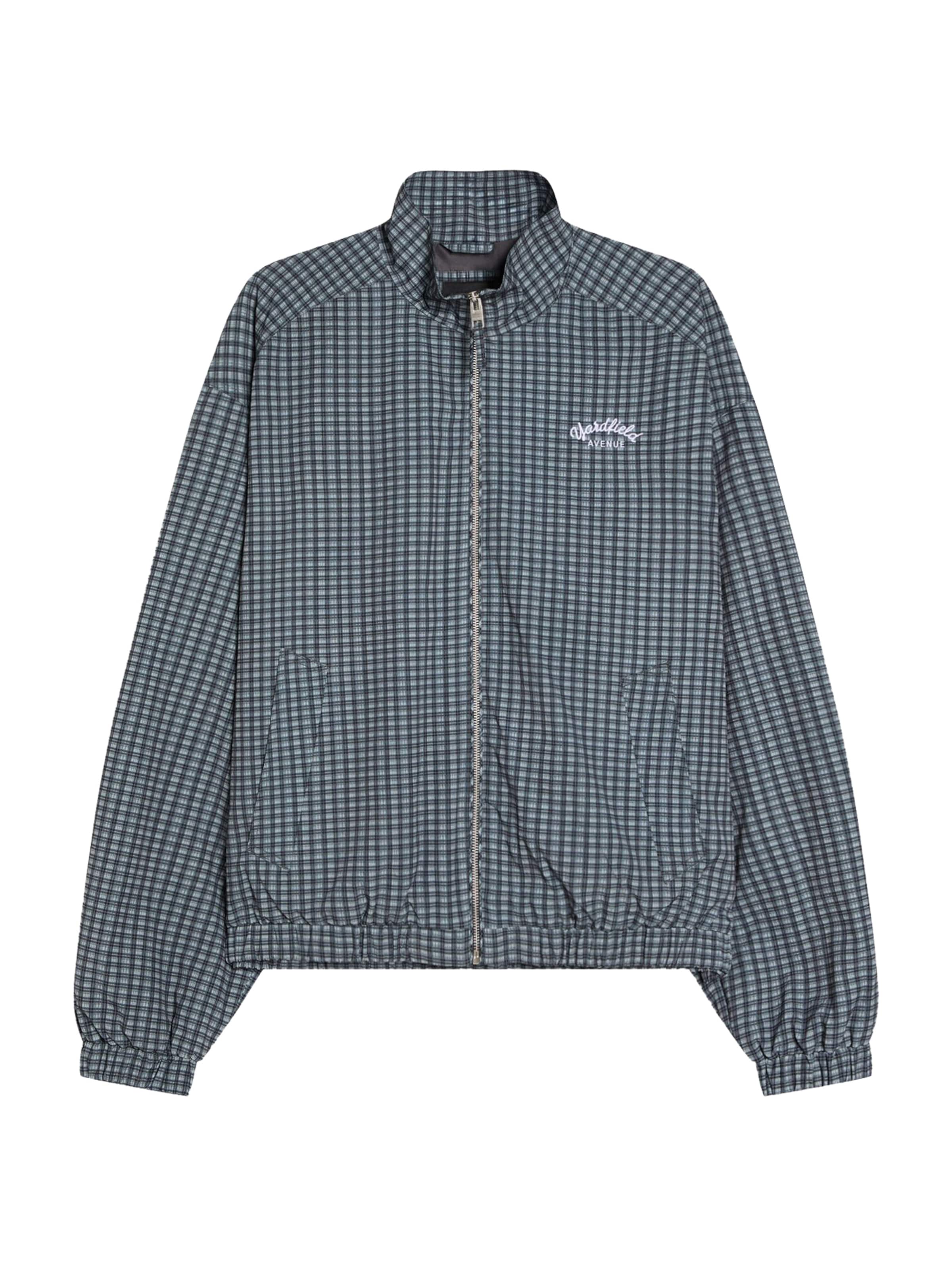 Bershka Kurtka przejściowa w kolorze niebieski: przód