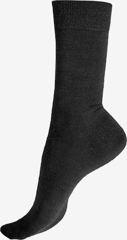 Chaussettes KUNERT en noir : devant