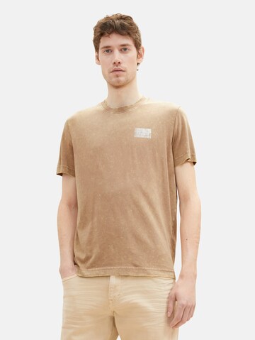 TOM TAILOR Shirt in Beige: voorkant