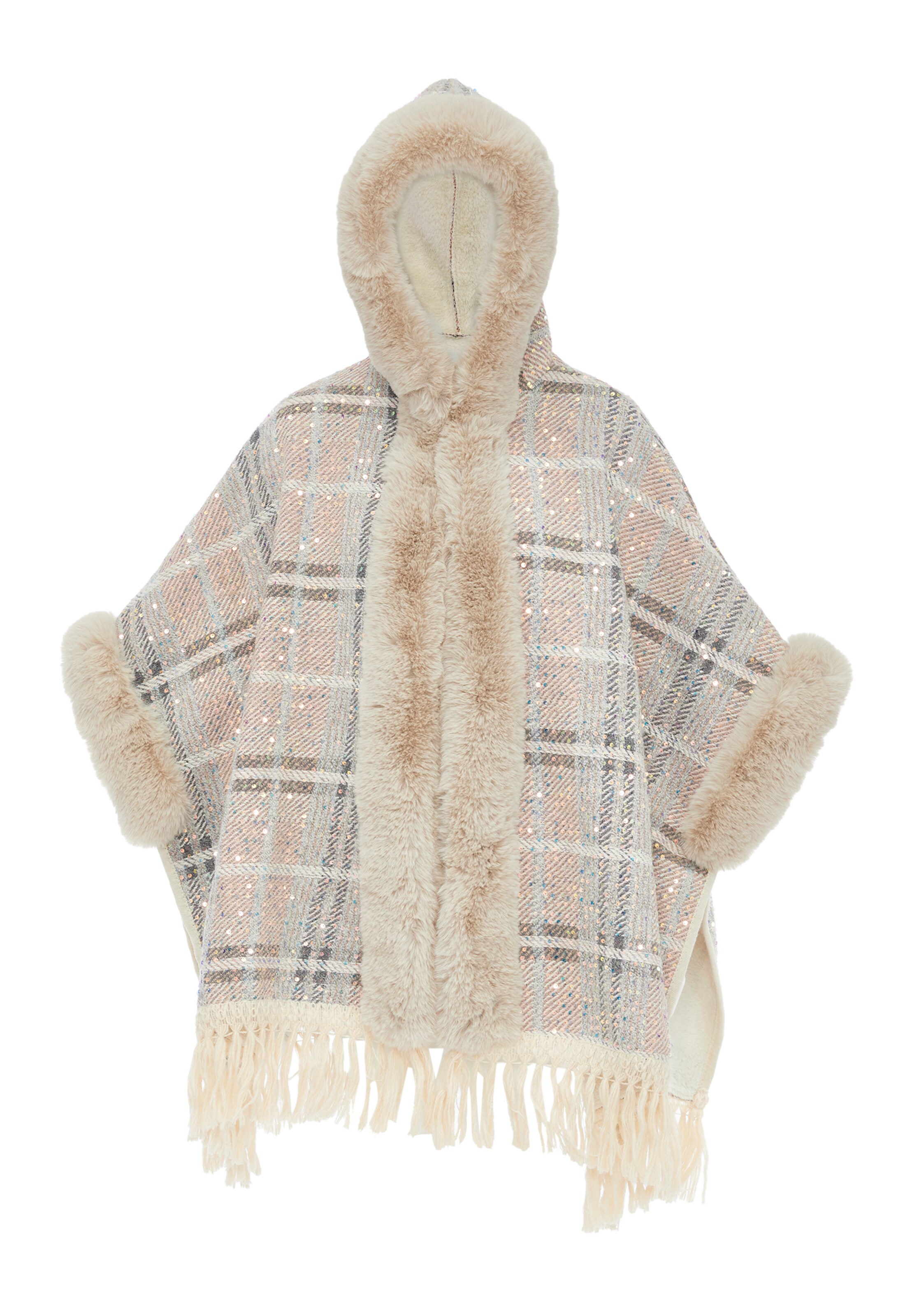 FRAULLY Cape in Beige: front