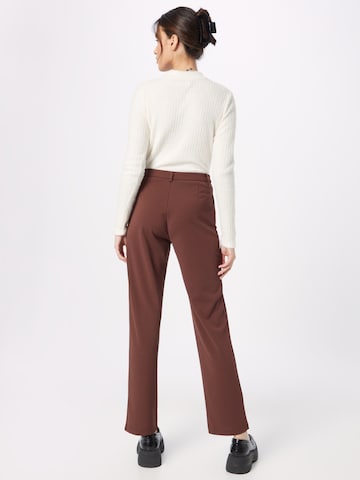 JDY Loose fit Trousers 'GEGGO' in Brown