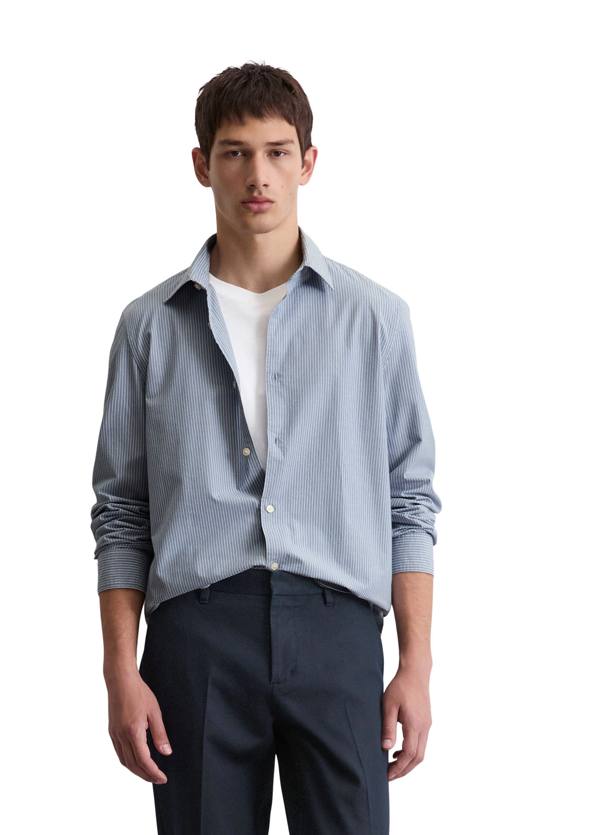 Marc O'Polo Regular fit Button Up Shirt in Blue: front