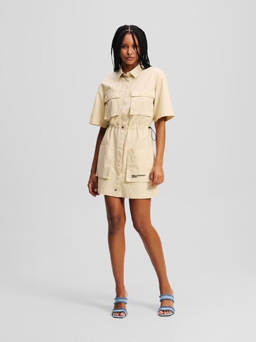 Abito camicia di KARL LAGERFELD JEANS in beige