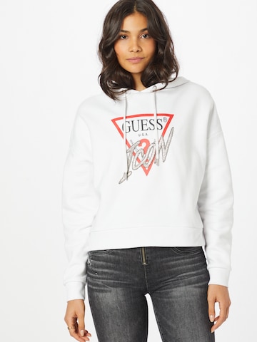 GUESS Sweatshirt in White: front