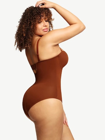 Haut modelant 'AMIRA' FÉMINITÉ Fatale en marron