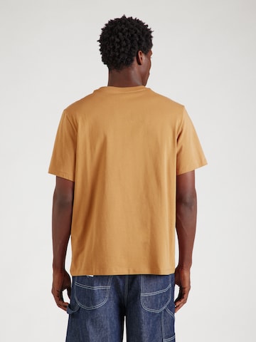T-Shirt 'SLHAspen' SELECTED en marron