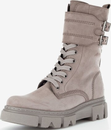 GABOR Lace-Up Ankle Boots in Grey: front