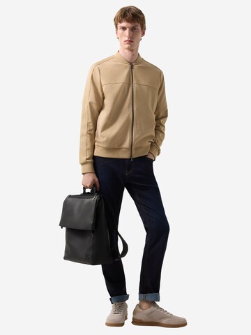 BOGNER Sweat jacket 'Lennox' in Beige