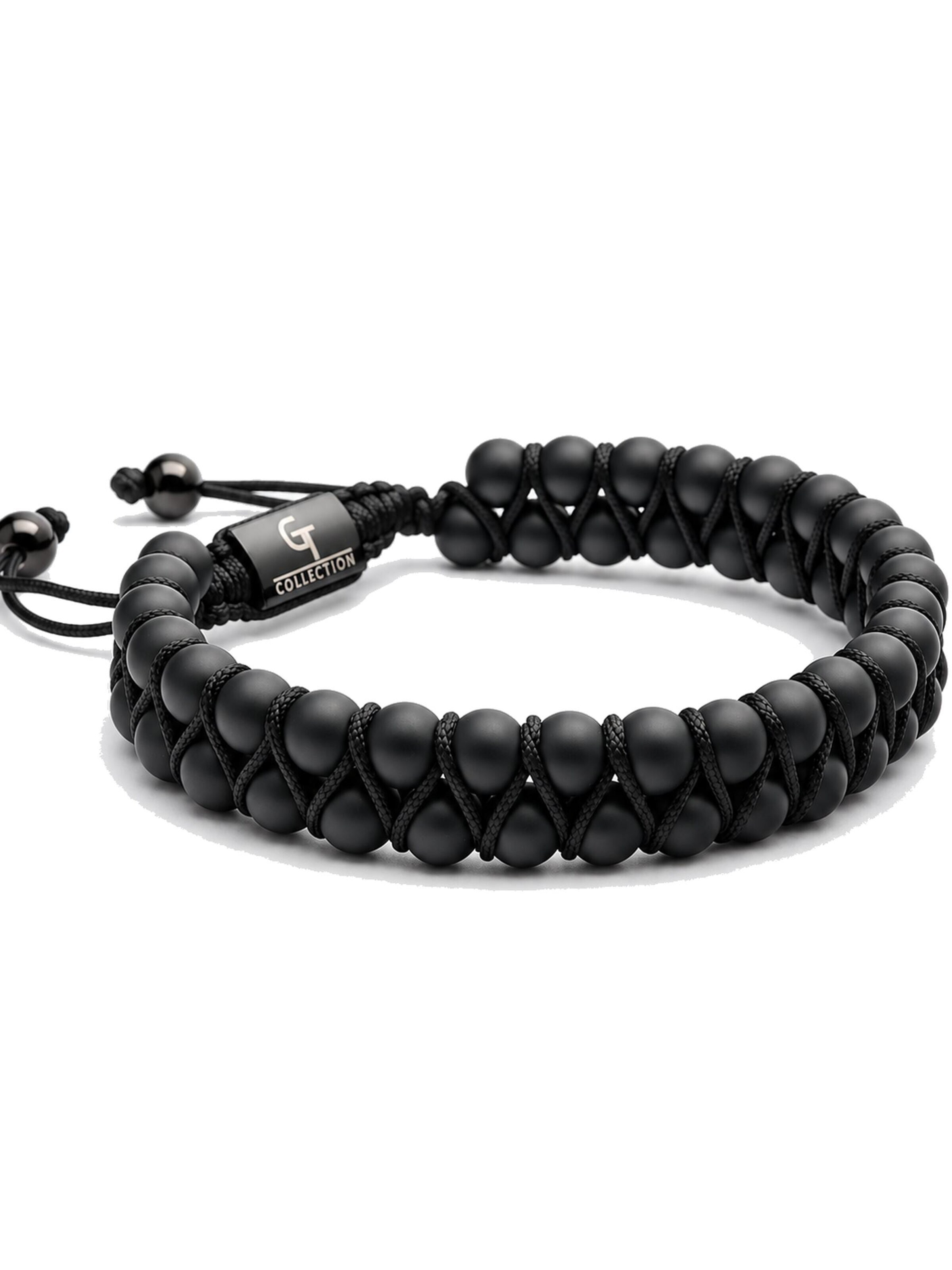 GT CollectionNarukvica 'Black Onyx Double-Row' - crna boja