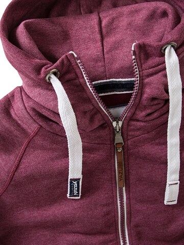 yazubi Sweatjacke 'Jacob' in Rot