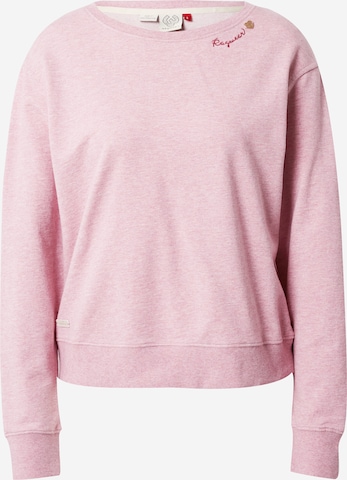 Sweat-shirt 'HEIKKE' Ragwear en rose : devant