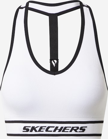 SKECHERS - Bustier Sujetador deportivo en blanco: frente