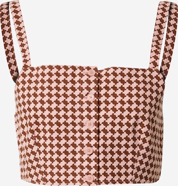 LEVI'S ® Blouse 'Nadia Crop Top' in Roze: voorkant