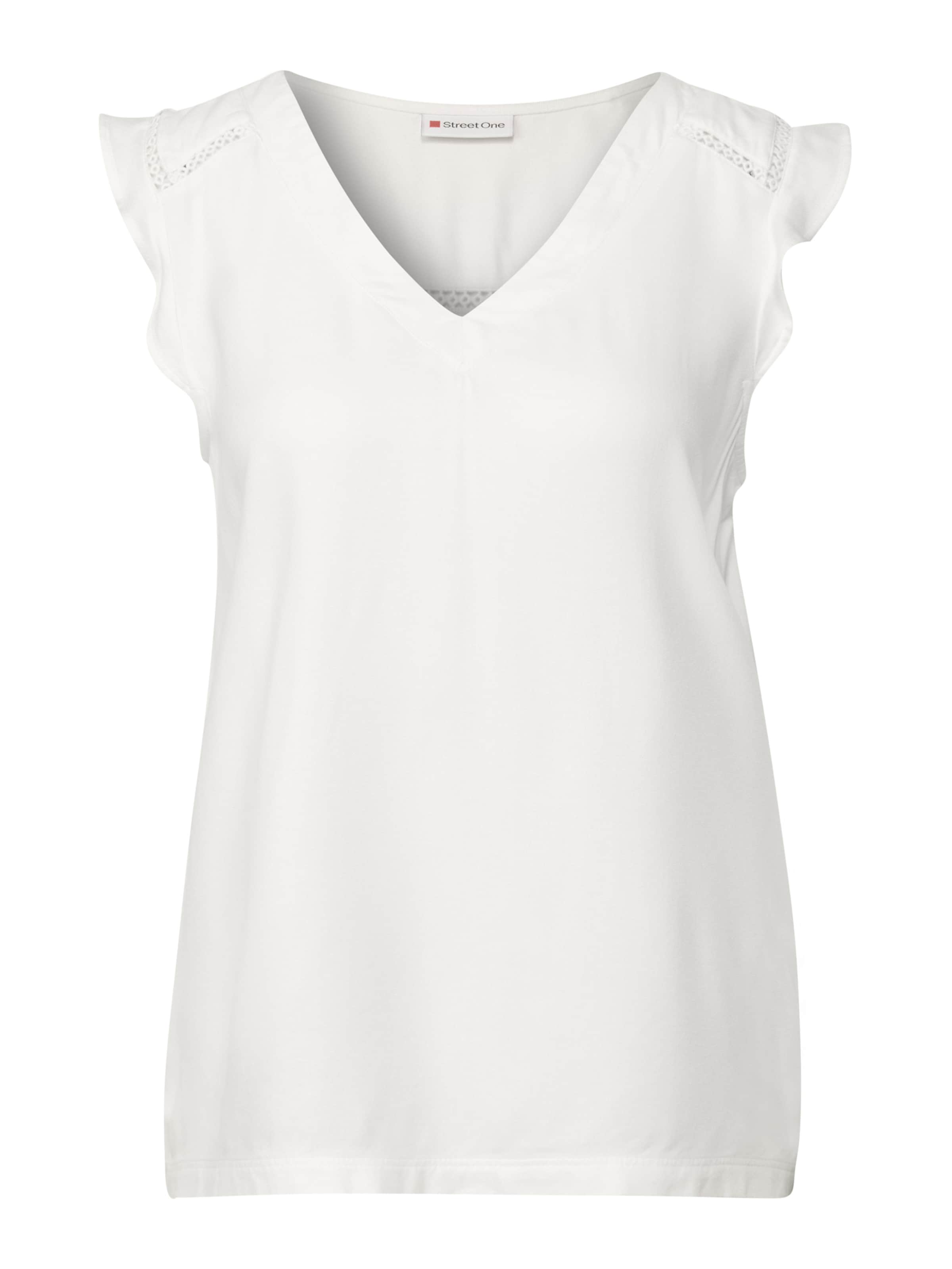 STREET ONE Μπλουζάκι σε λευκό: μπροστά