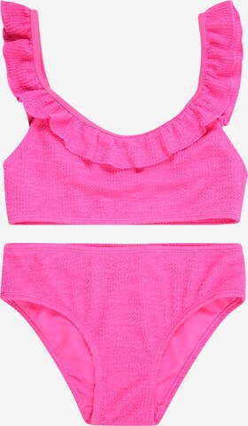 KIDS ONLY Korzetová Bikiny 'TROPEZ' – pink: přední strana