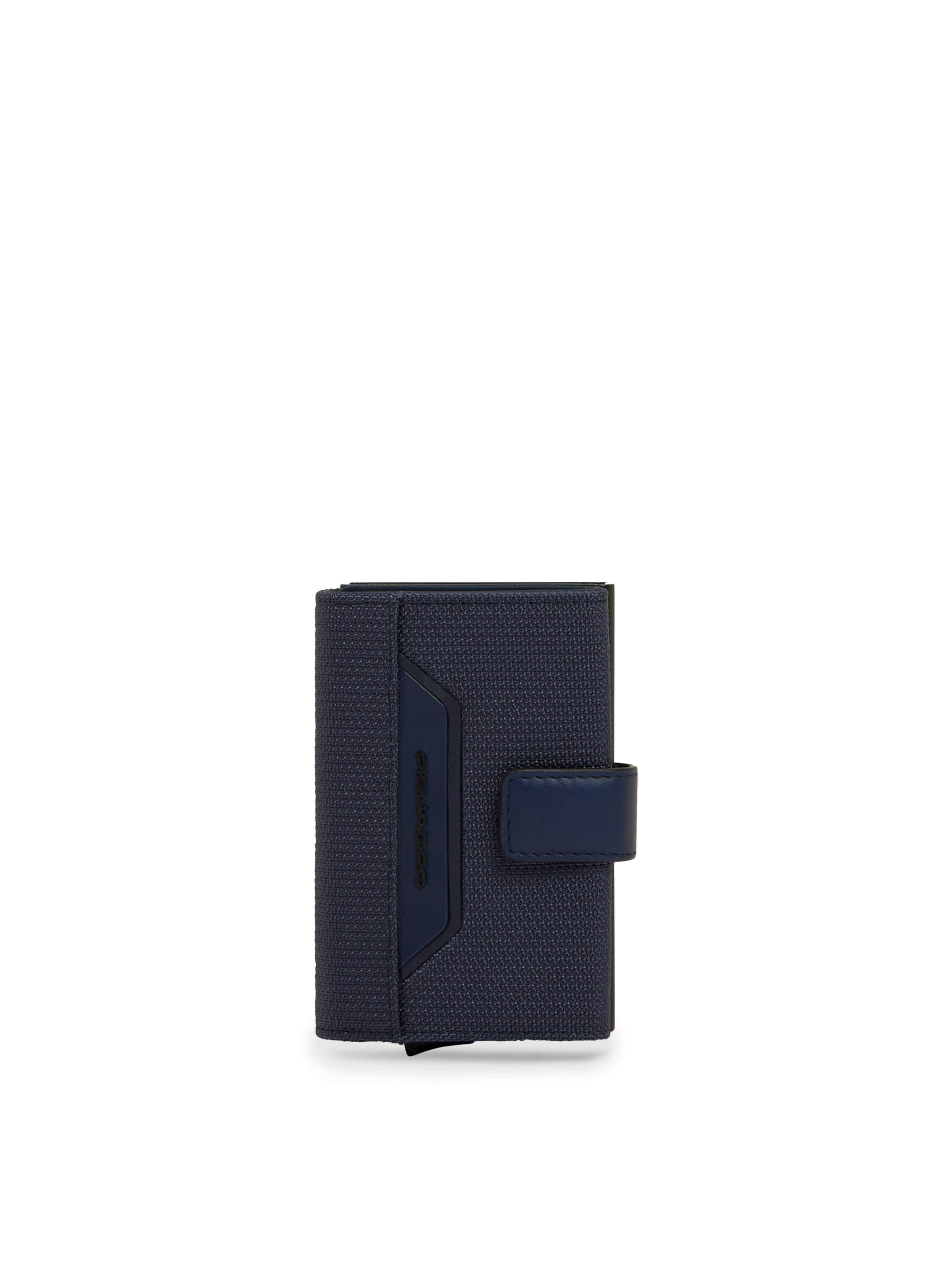 Piquadro Portemonnee in Blauw: voorkant
