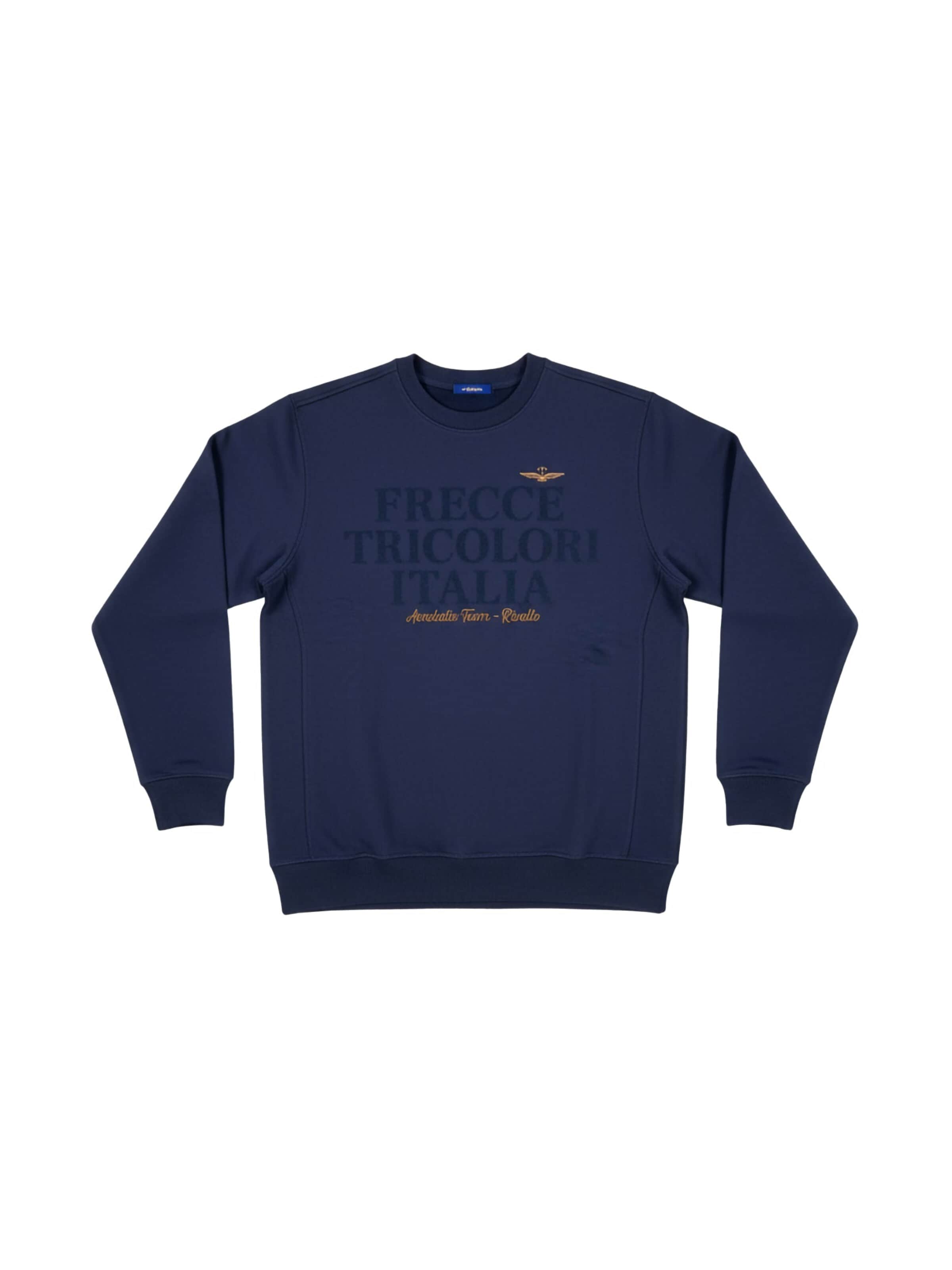 Felpa 'BLUAVIO' di Aeronautica Militare in blu: frontale