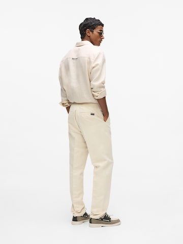 Karl Lagerfeld Regular Trousers with creases in Beige