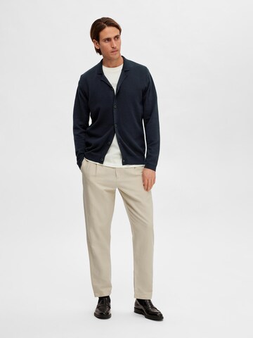 SELECTED HOMME Knit cardigan 'Mattis' in Blue