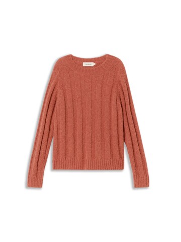 Pullover ' LAYAN ' di Thinking MU in rosso: frontale