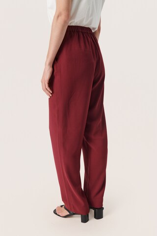 SOAKED IN LUXURY Regular Pants 'Shirley' in Red