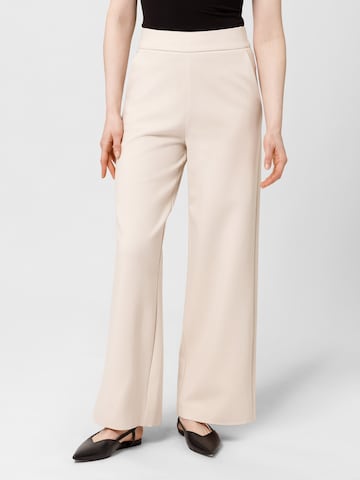 Les Lunes Wide leg Trousers 'Sannee' in Beige: front