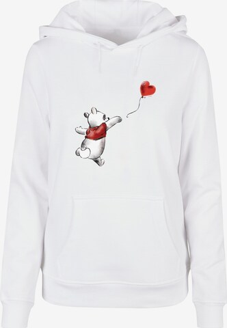 Sweat-shirt 'Winnie The Pooh - Balloon' ABSOLUTE CULT en blanc : devant