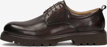 Kazar Lace-Up Shoes in Brown: front