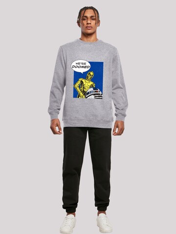 F4NT4STIC Sweatshirt 'C3-PO We're Doomed' in Grijs