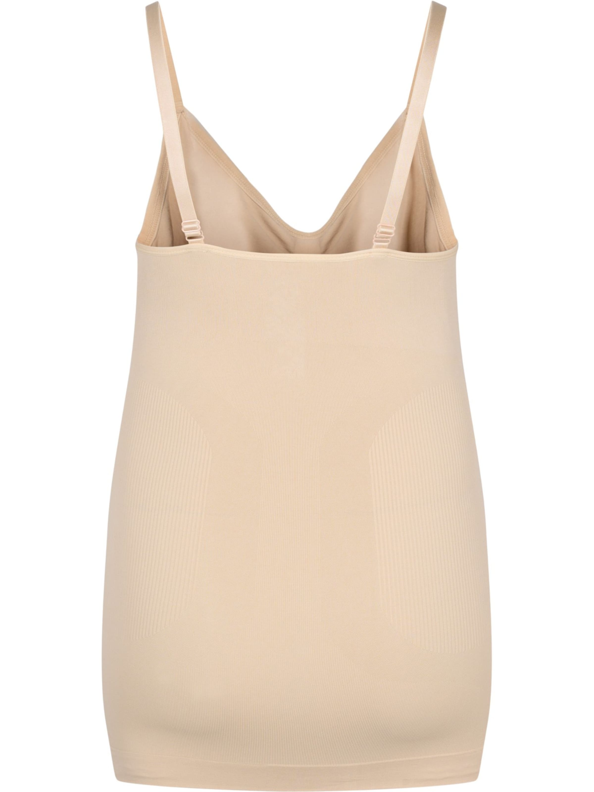 Devoted by Zizzi Shapingtop in Beige