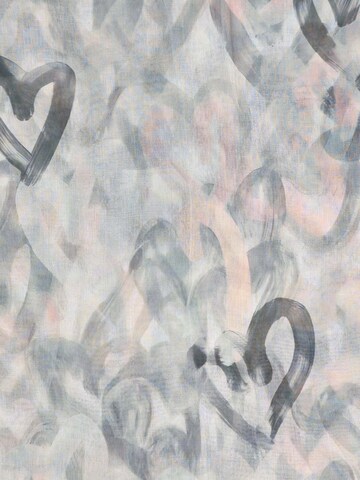 styleBREAKER Schlauchschal 'Loop mit Brushstroke Herz Muster'‌‌‌‌‌‌‌‌‌‌ in Grau