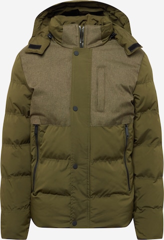 BLEND Winter jacket in Green: front