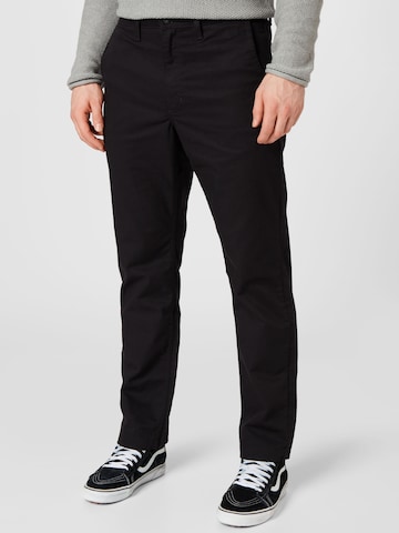 Loosefit Pantalon chino 'Authentic' VANS en noir : devant