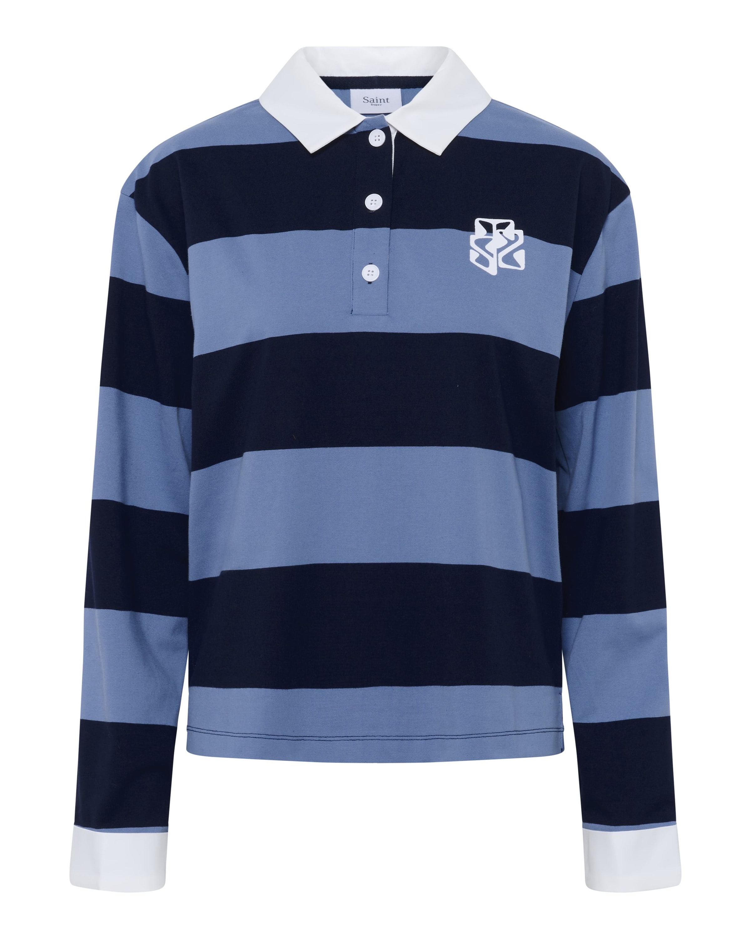 SAINT TROPEZ - Sudadera con cremallera 'Meg' en azul: frente