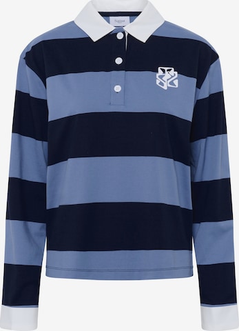 SAINT TROPEZ - Sudadera con cremallera 'Meg' en azul: frente