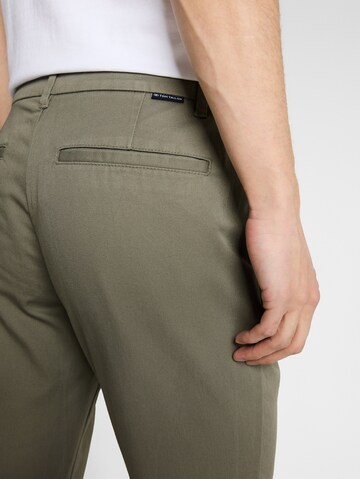 Regular Pantalon chino TOM TAILOR en vert