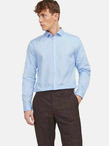 JACK & JONES Slim Fit Skjorte '12201905' i blå