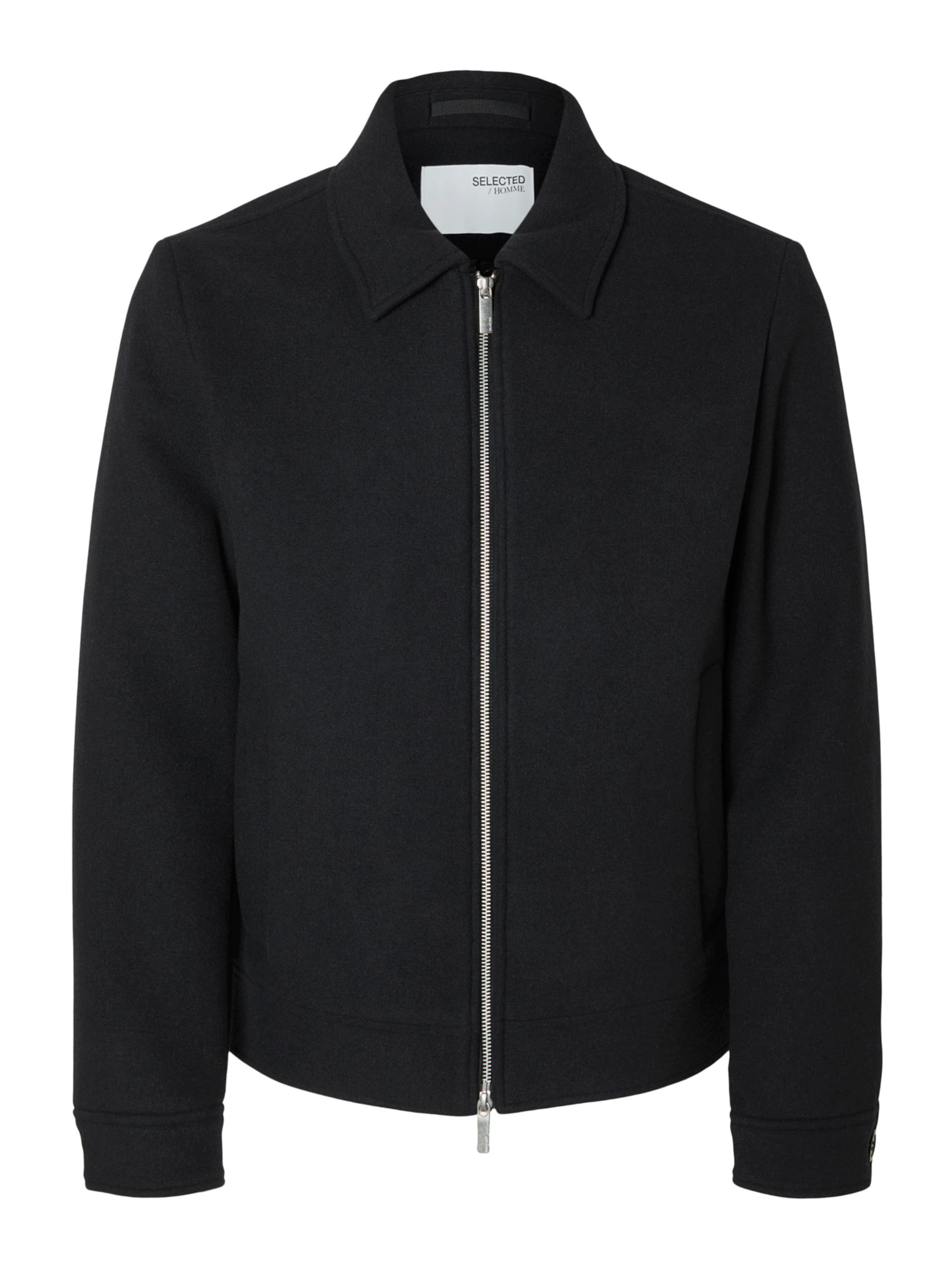 SELECTED Jacke 'SLHPhilip' in Schwarz: Vorderseite