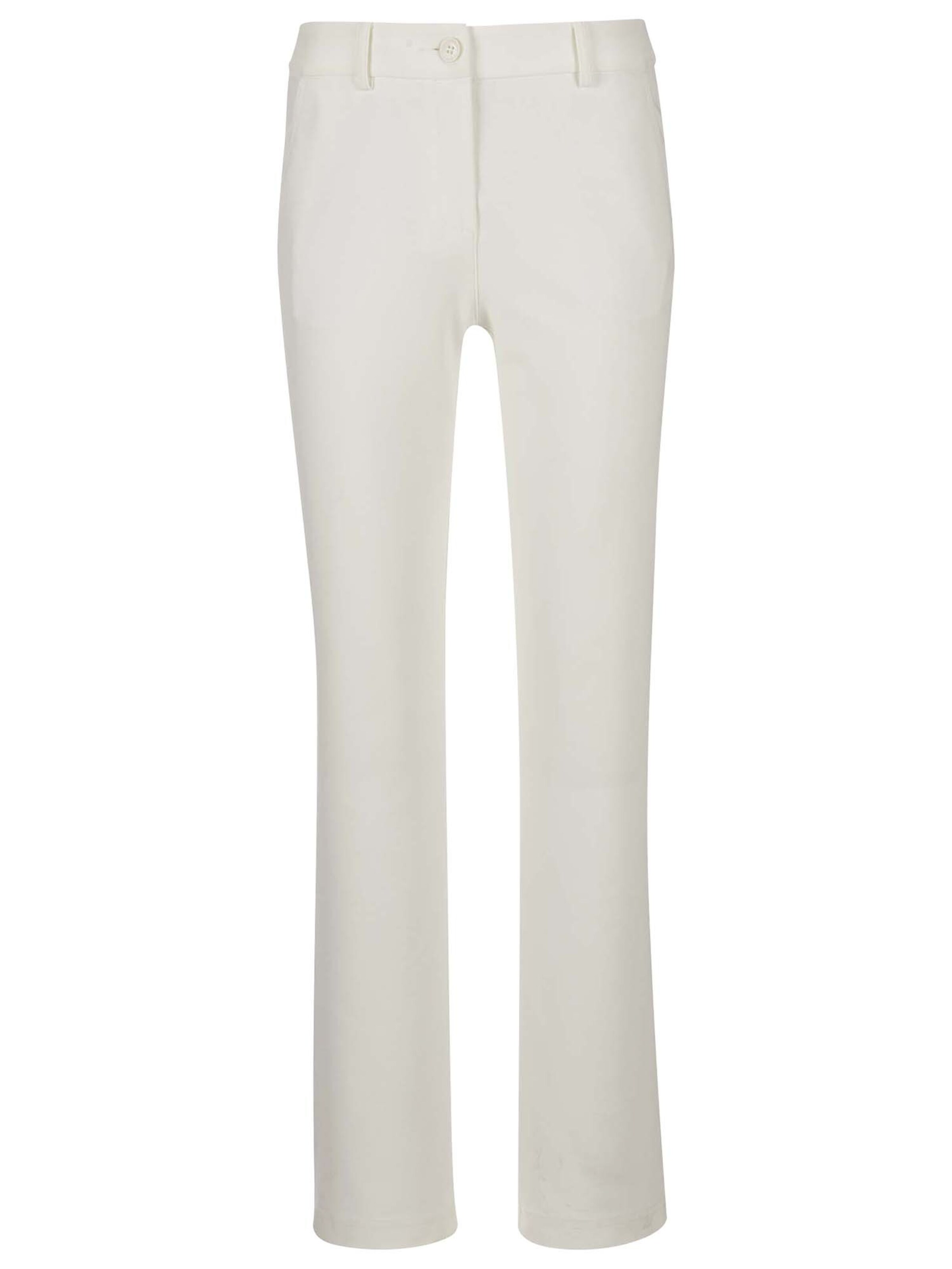 MADELEINE Tapered Hose in Weiß: Vorderseite