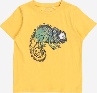 Guppy Shirt 'DANN' in de kleur Navy / Turquoise / Geel / Zwart, Productweergave