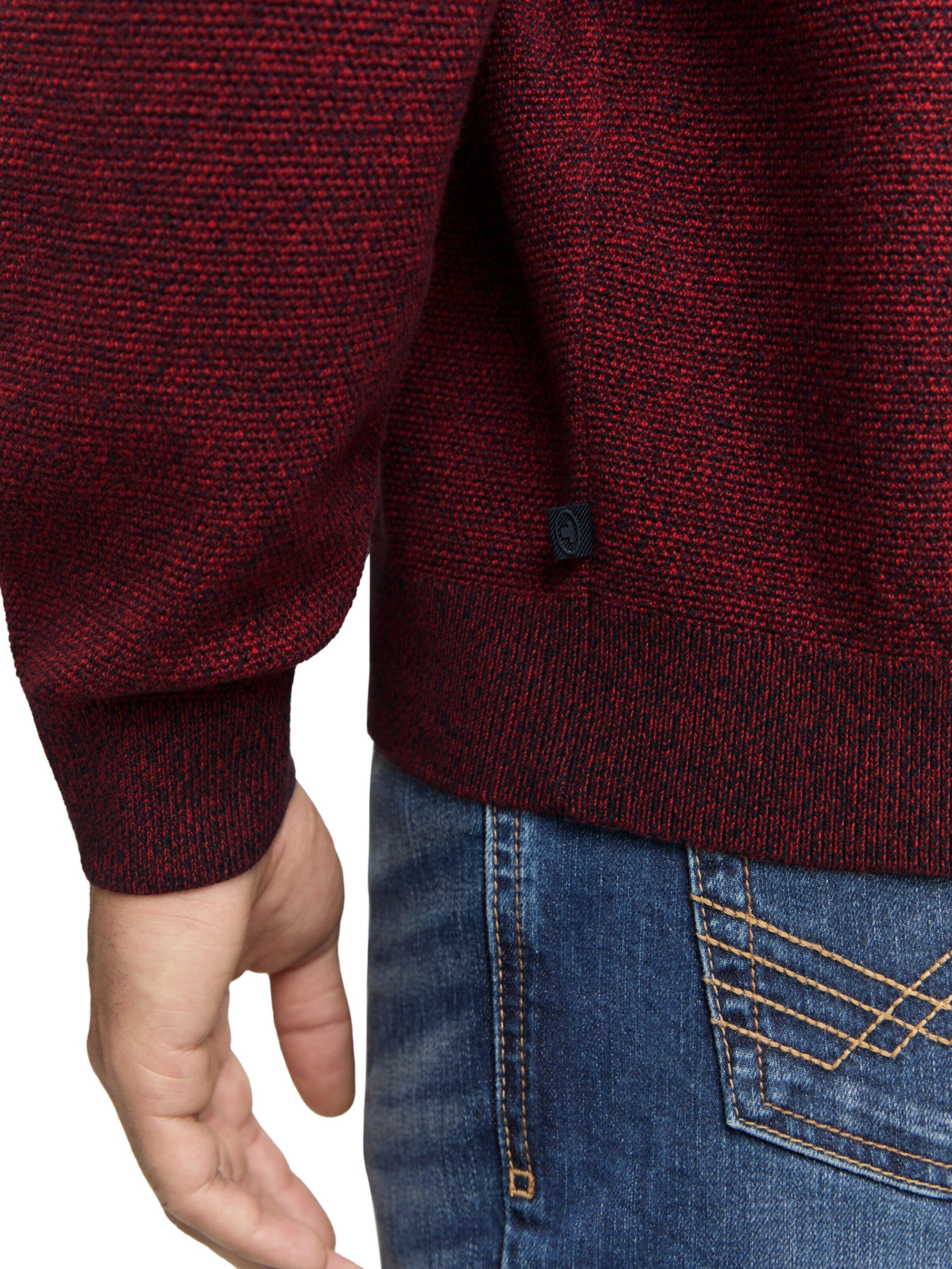 TOM TAILOR Sweater in Red