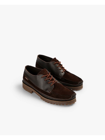 Scalpers Šněrovací boty – hnědá
