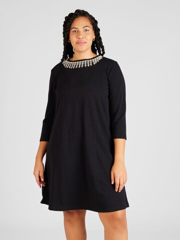 Robe 'NEW GENEVA' ONLY Carmakoma en noir : devant