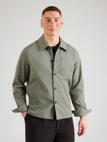 Lindbergh Comfort fit Between-Season Jacket 'Superflex' in Green: front