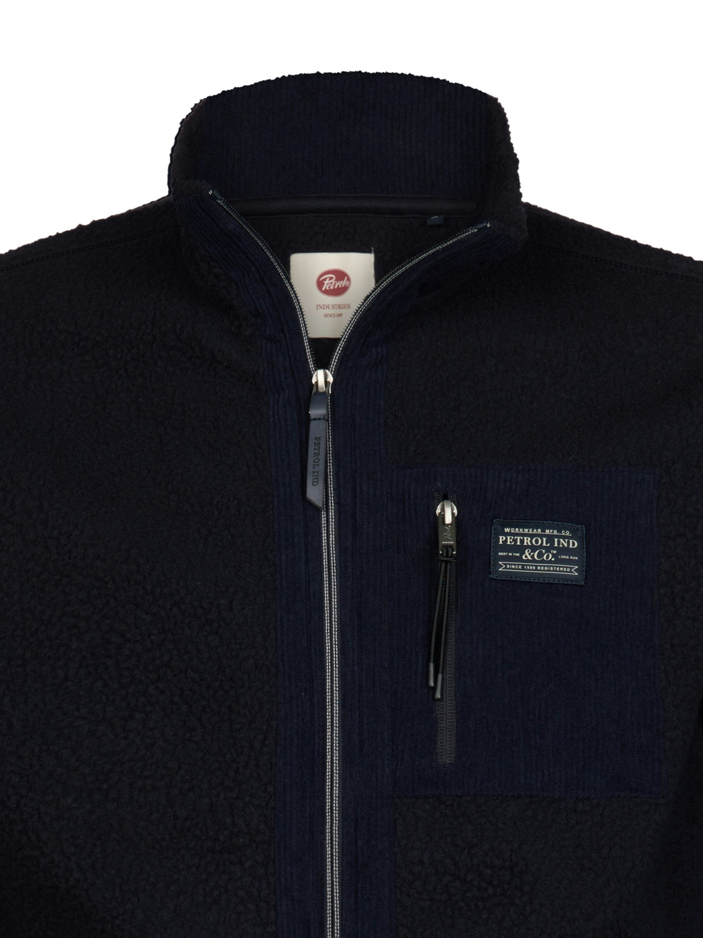 Petrol Industries Fleece Jacket in Blue