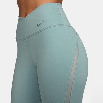 NIKE Skinny Workout Pants 'One' in Blue