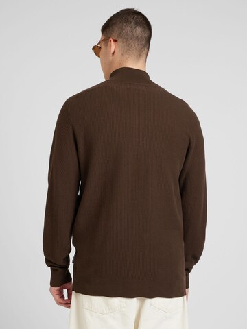 Casual Friday Sweater 'CF Karl' in Brown